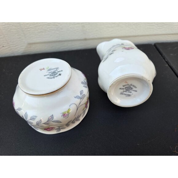 Royal Albert Conway Bone China Creamer & Sugar Bowl Set England - Picture 3 of 4